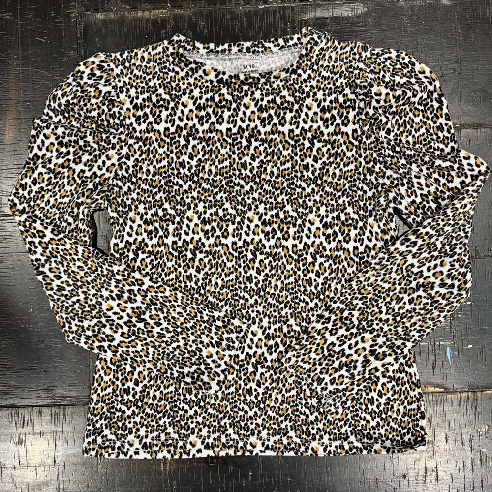 Cat & Jack Leopard Print Long Sleeve Sweater